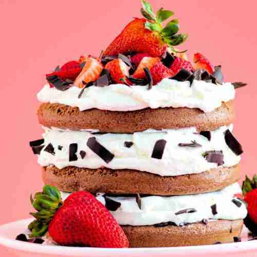 Black Forest Cake with Strawberries