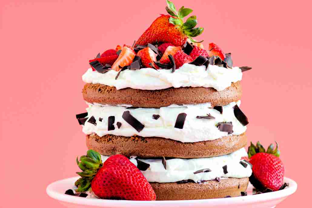 Black Forest Cake with Strawberries