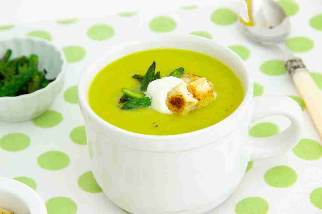 green asparagus soup