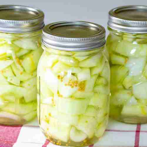 Sweet and Sour mustard cucumbers