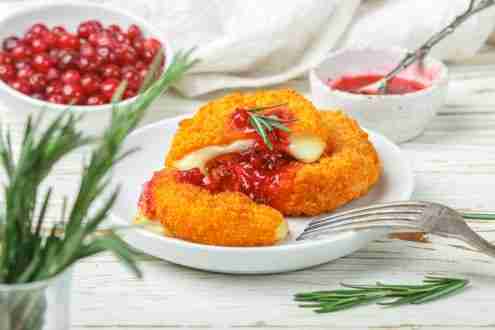 crisp baked camembert
