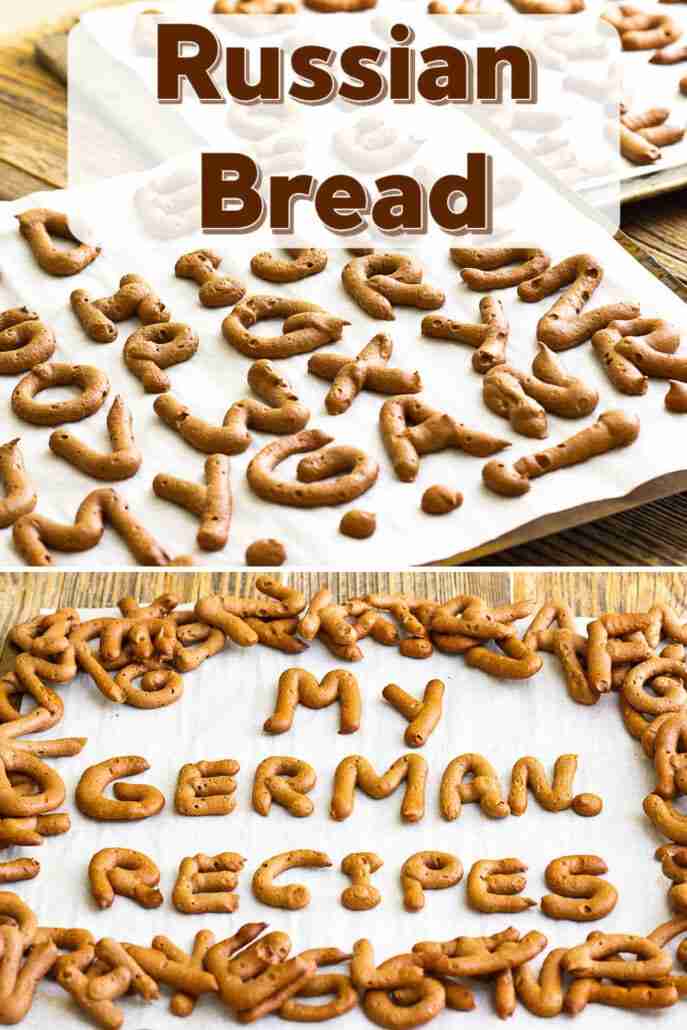 Russian Bread - German Cookies in alphabet shape