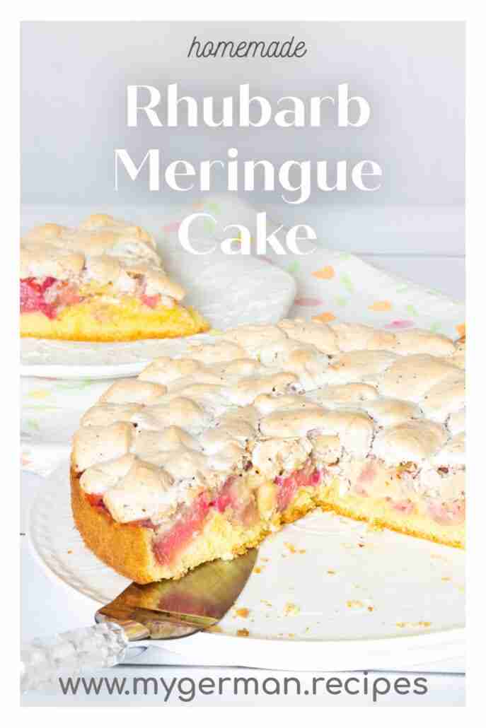 Rhubarb Meringue Cake Recipe