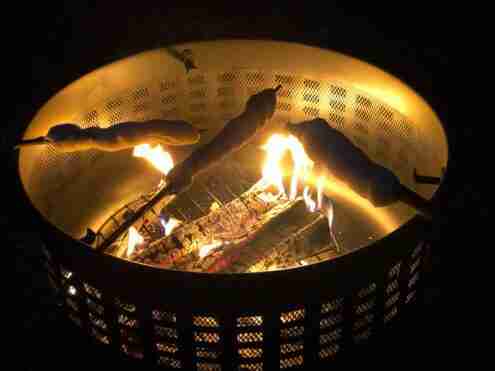 campfire stick bread stick stockbrot