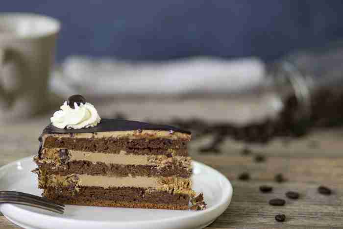 Mocha Cream Cake slice