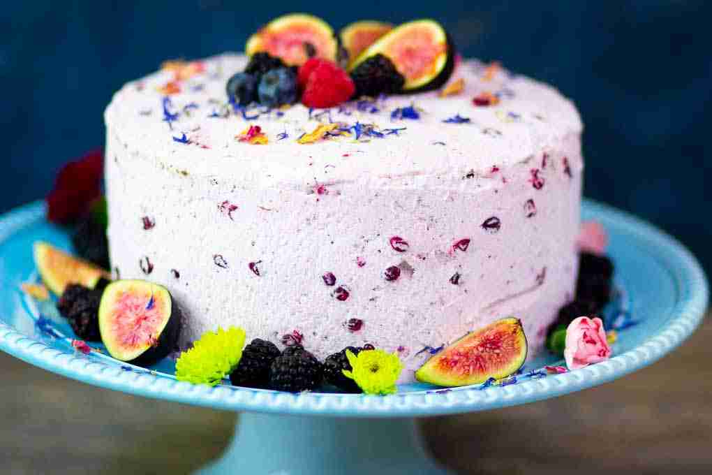 Buckwheat Cake with lingonberries