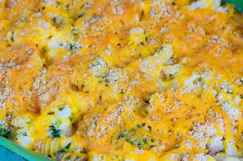 cauliflower pasta casserole
