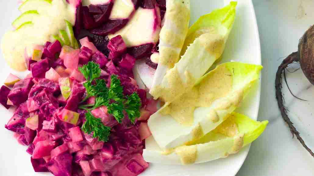 Fall salad with beets