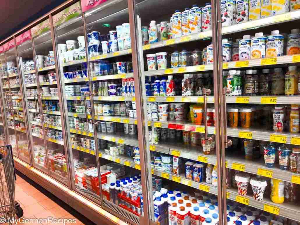 German Dairy Aisle