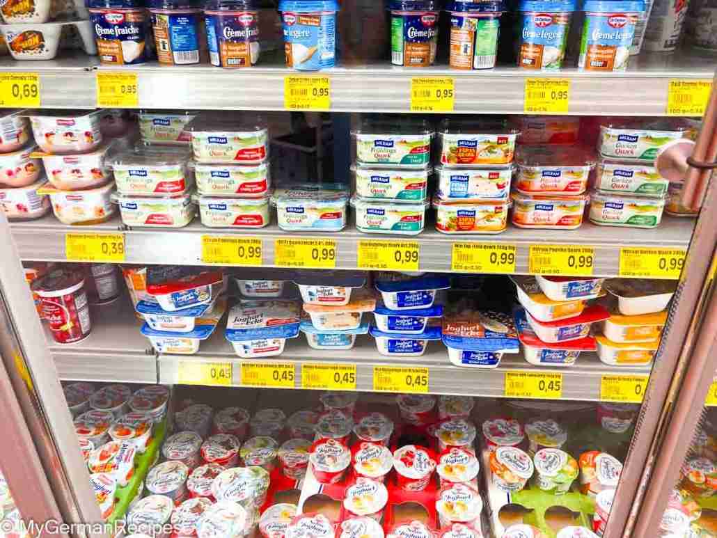 German Quark aisle