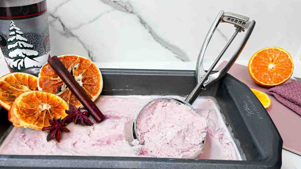 spiced wine ice cream